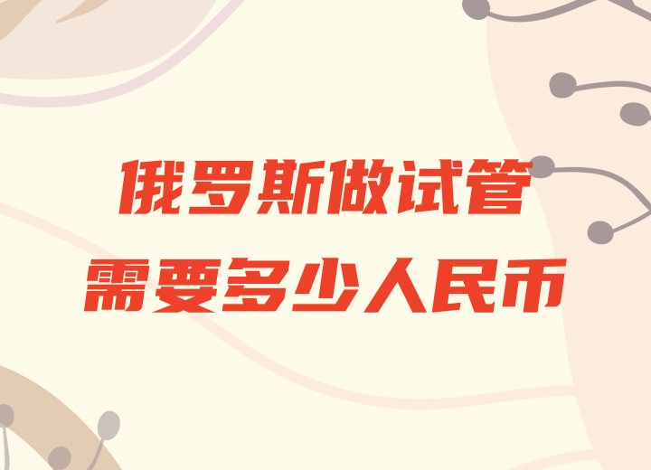 俄罗斯做试管需要多少人民币