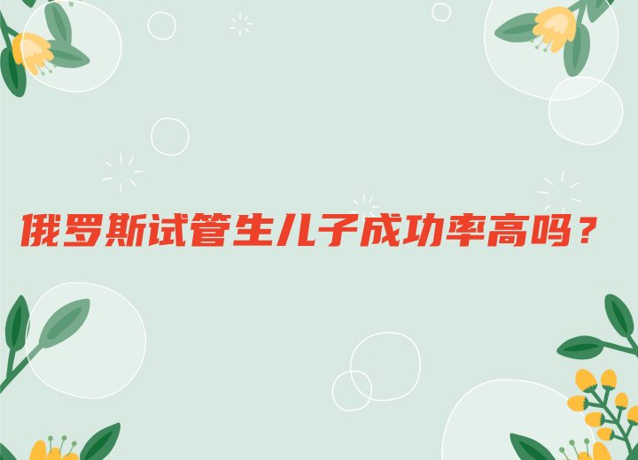 俄罗斯试管生儿子成功率高吗？