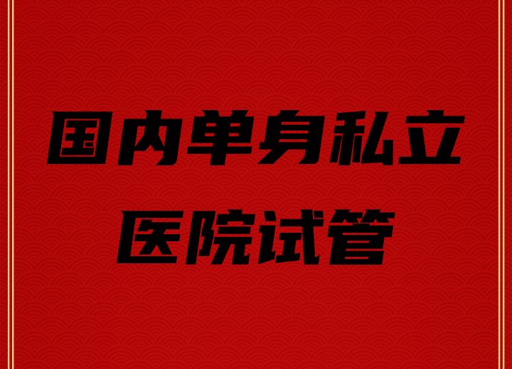国内单身私立医院试管