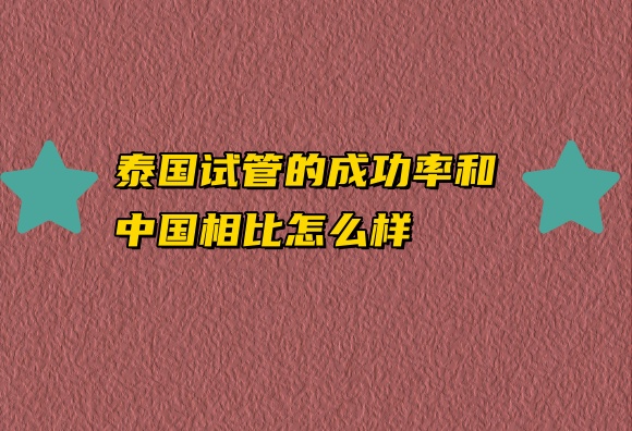 泰国试管的成功率和中国相比怎么样